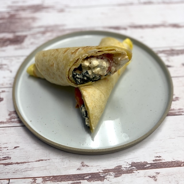 Spinach & Feta Egg Roll Up